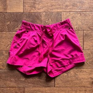 lululemon athletica Women's Fuchsia Drawstring Athletic Shorts